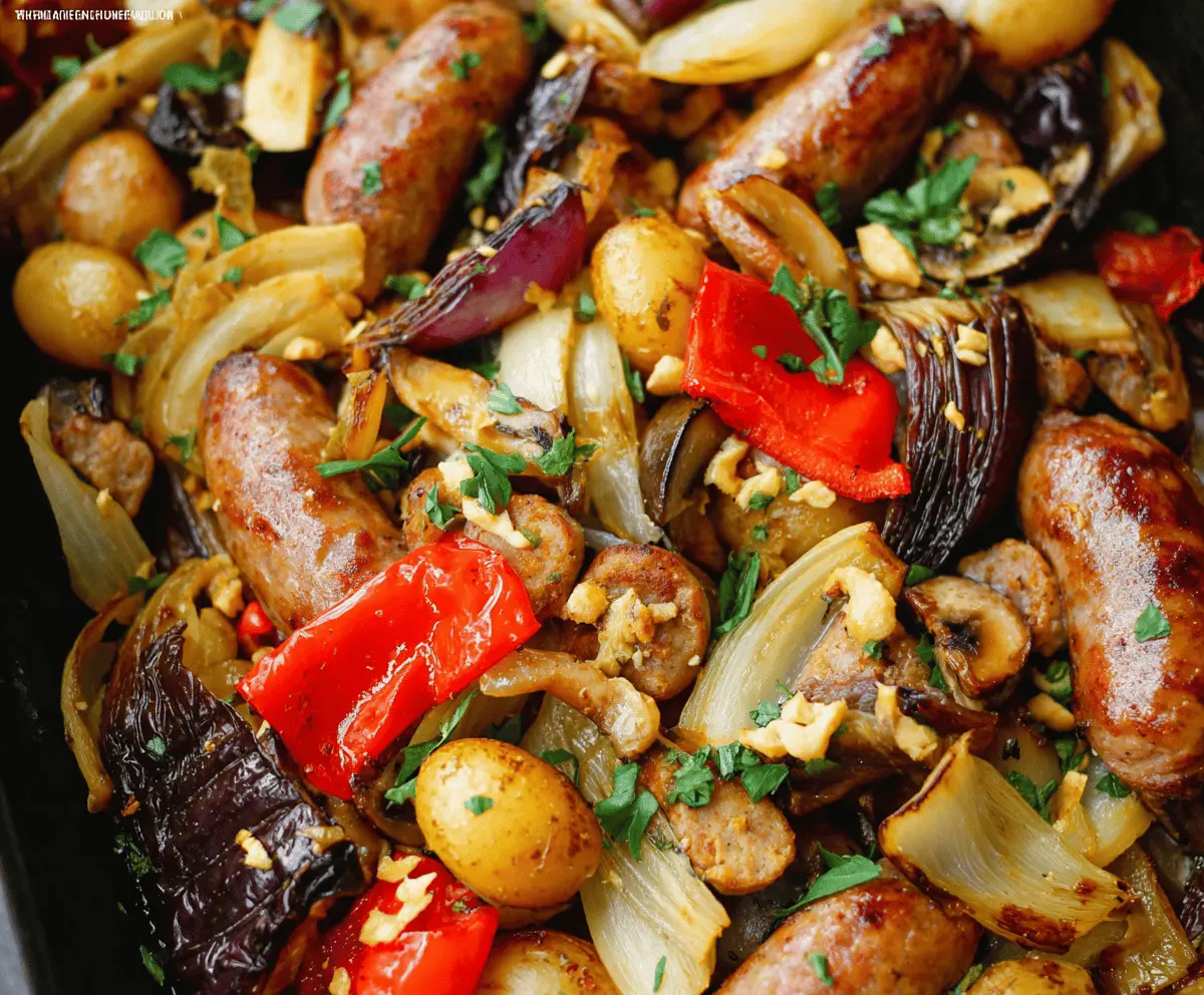 Quick Air Fryer Chicken Sausage and Veggies Recipe