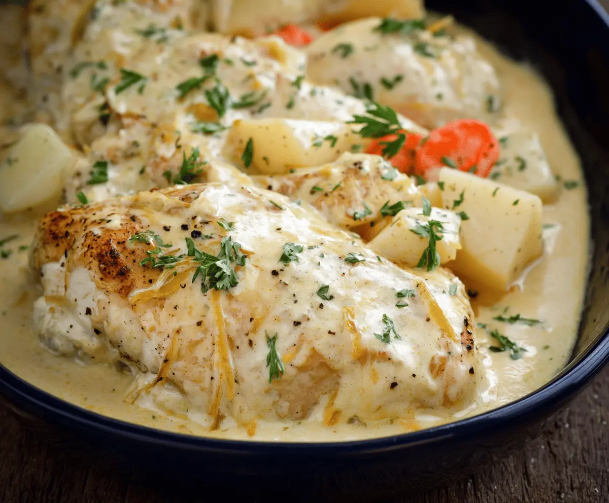 Easy Crock Pot Creamy Ranch Chicken Recipe