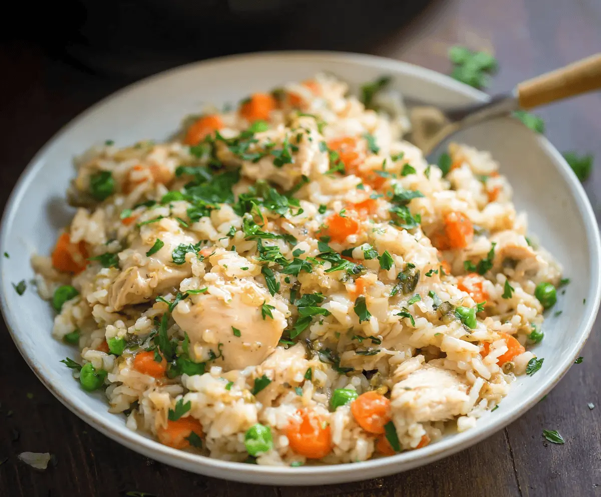Easy Crockpot Chicken and Rice Recipe for Busy Nights