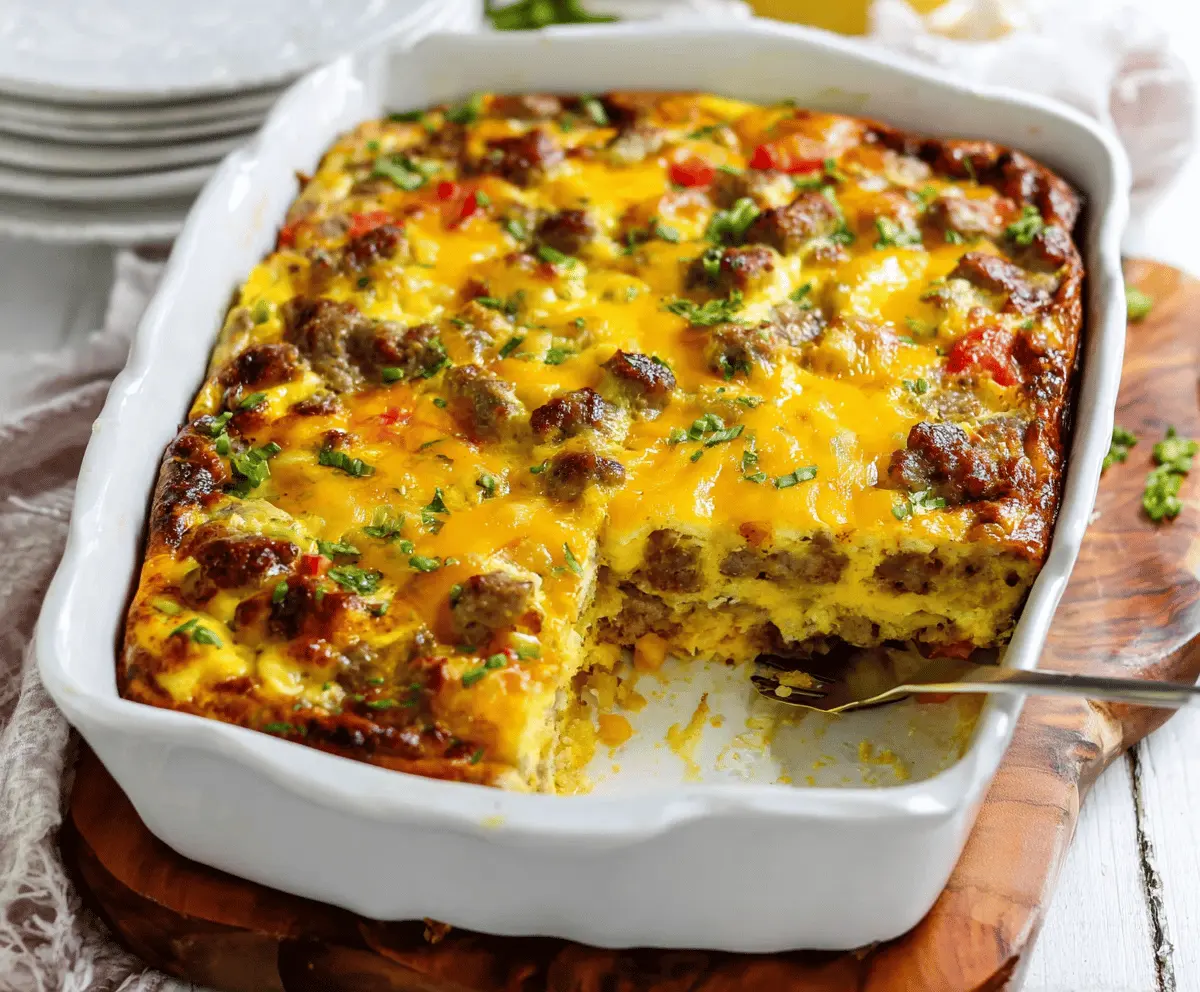 Easy Sausage and Egg Casserole Recipe