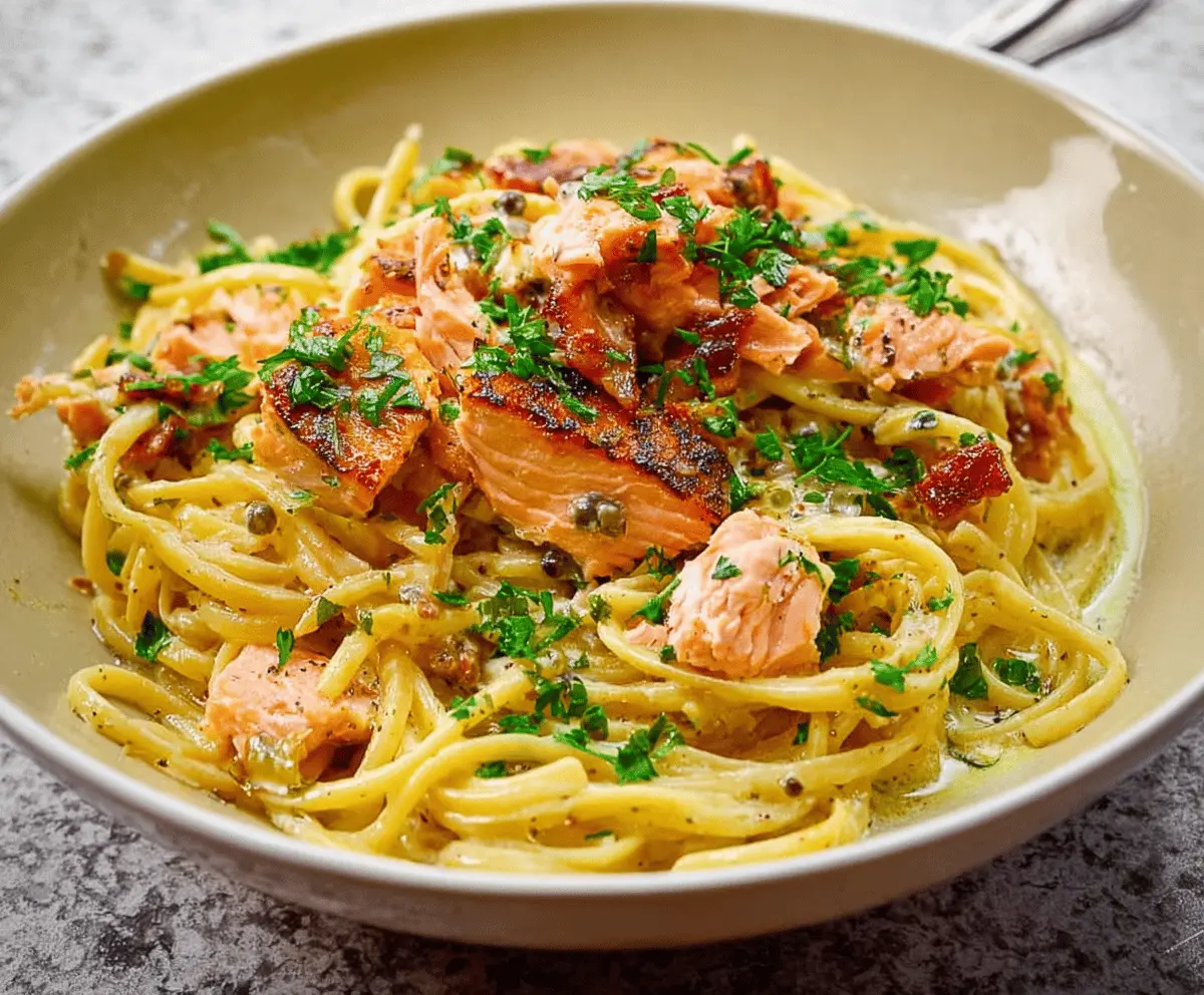 Creamy Smoked Salmon Carbonara Recipe
