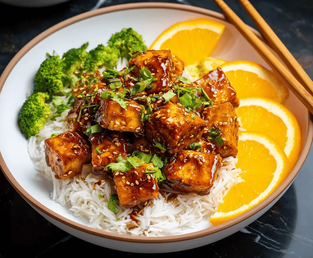Easy Vegan Orange Tofu Recipe