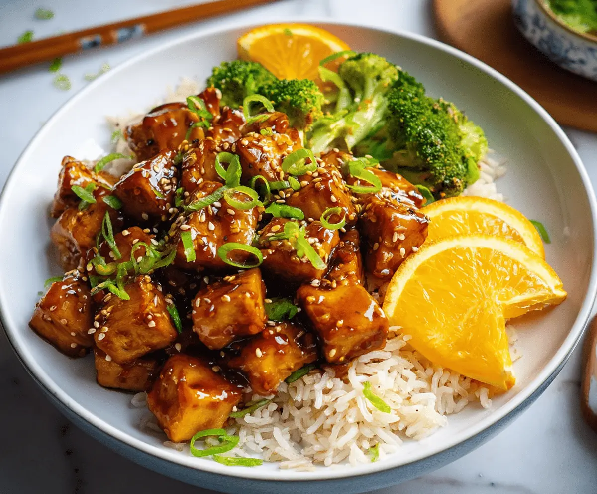 Easy Vegan Orange Tofu Recipe