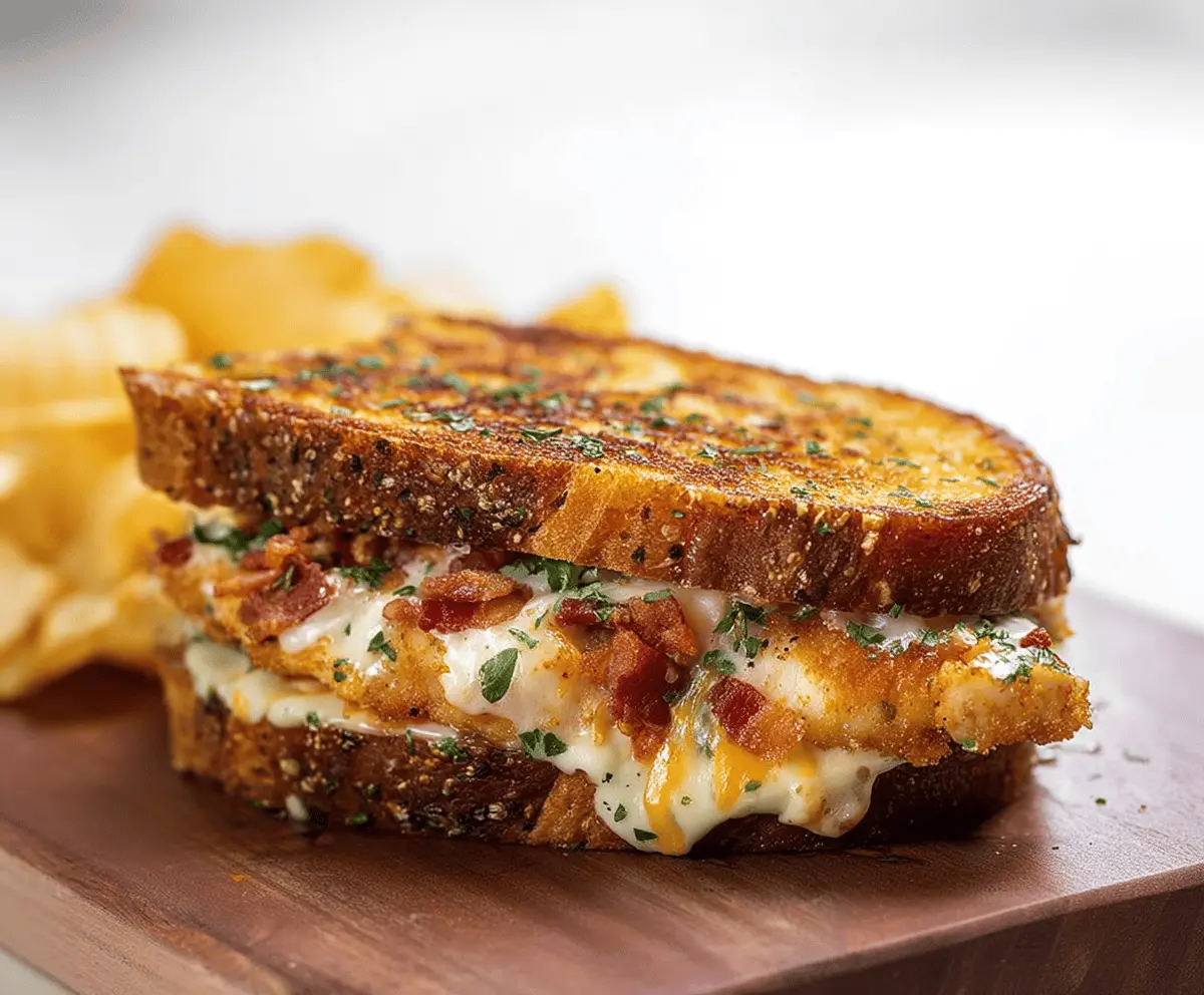 Crispy Bacon Ranch Chicken Melt Recipe