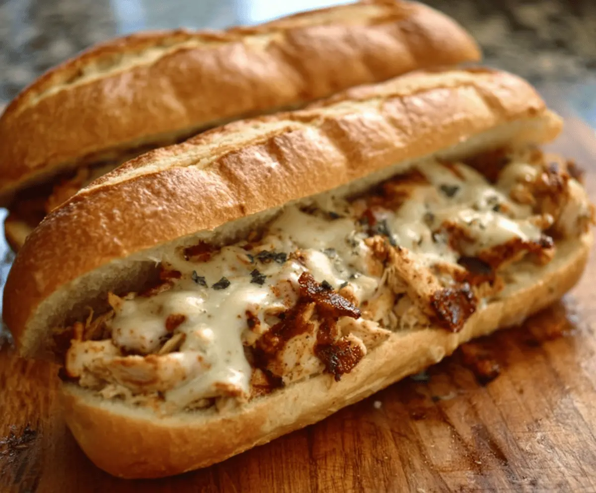 Easy White BBQ Chicken Subs Recipe