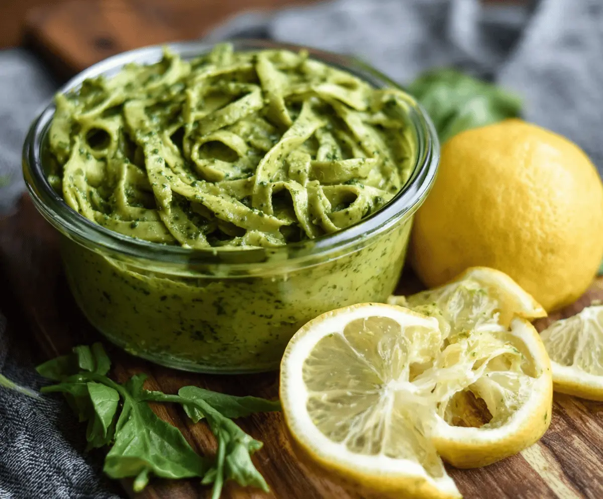 Creamy Avocado Lemon Pesto Recipe
