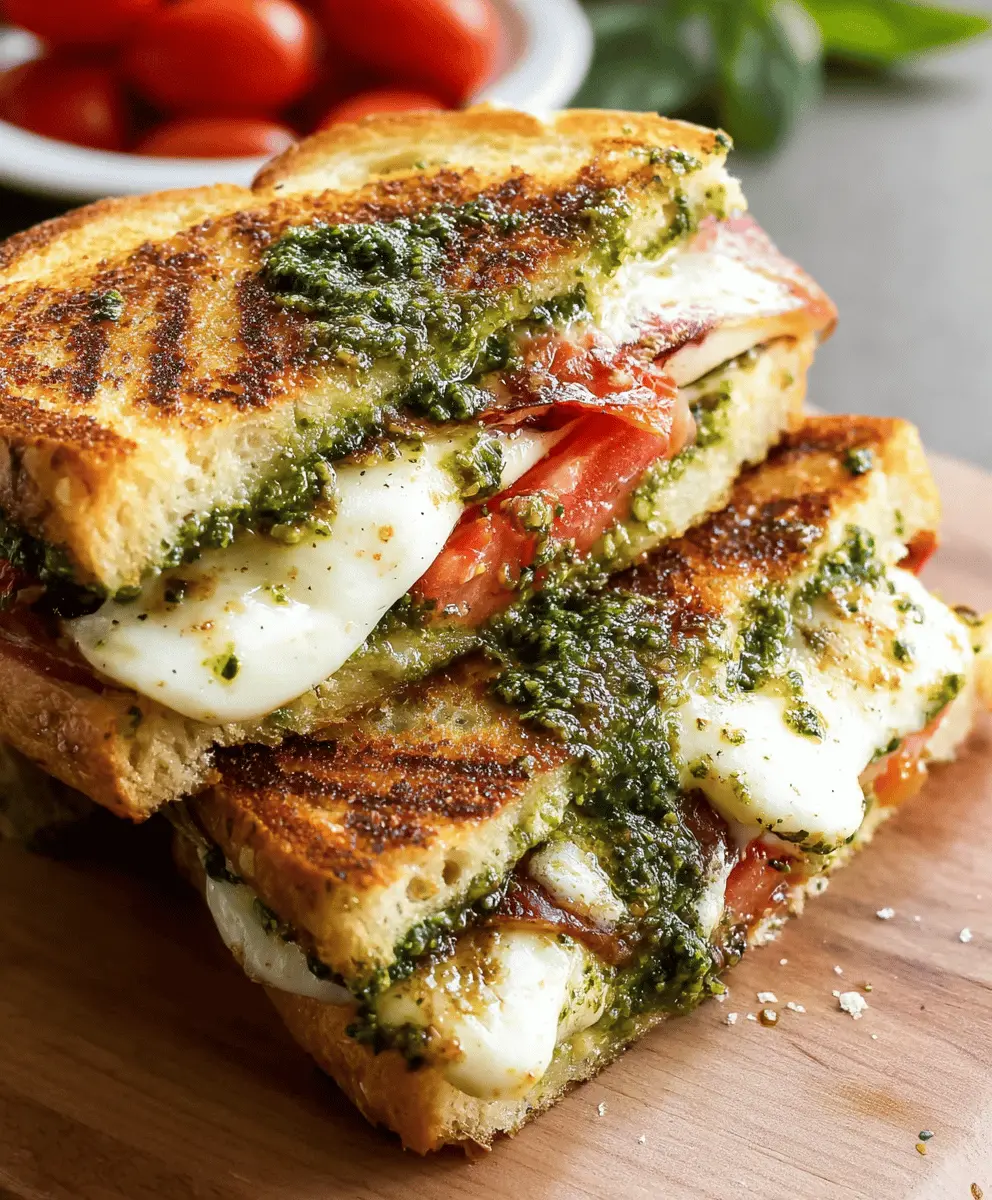 Easy Pesto Mozzarella Grilled Cheese Recipe
