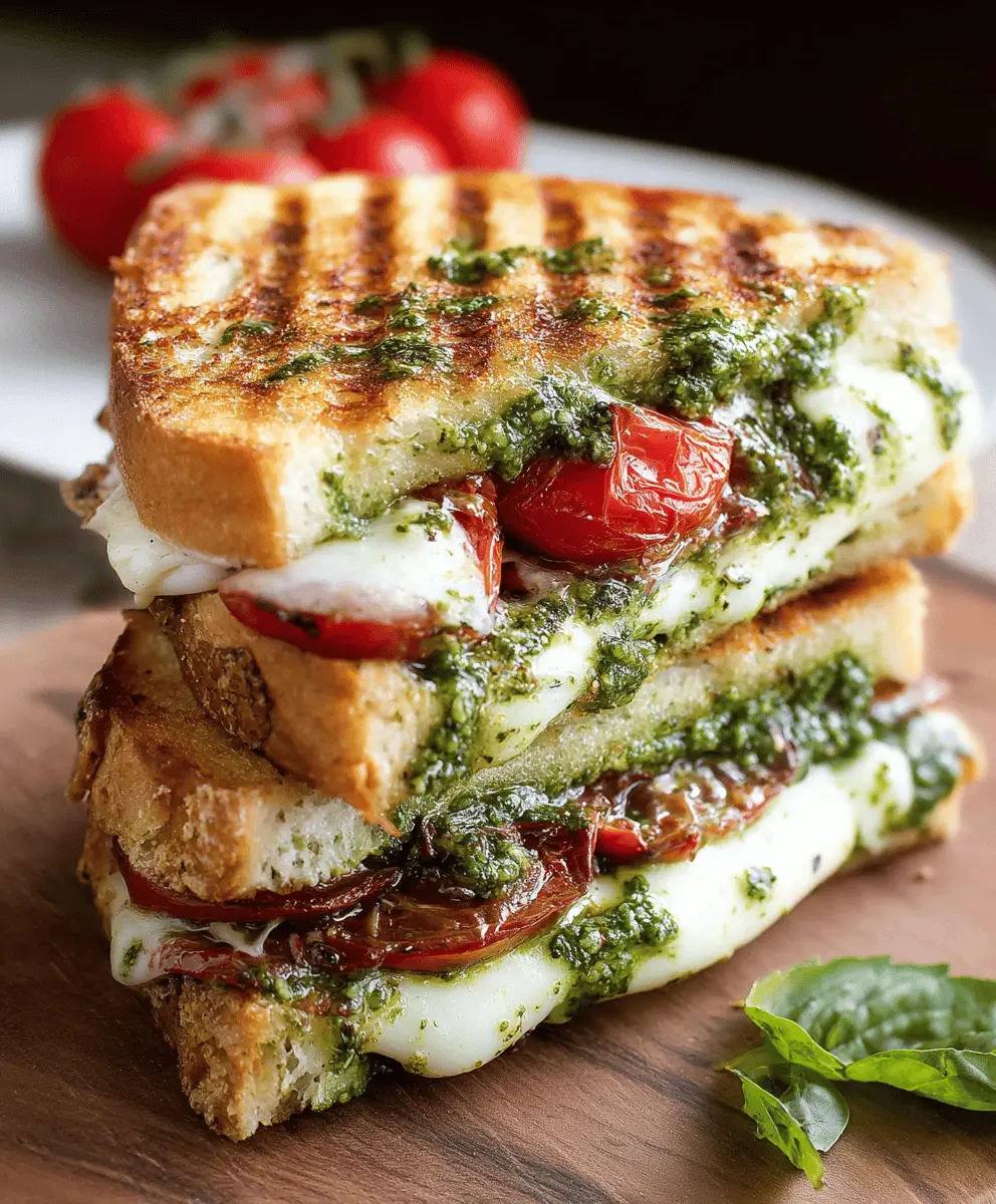 Easy Pesto Mozzarella Grilled Cheese Recipe