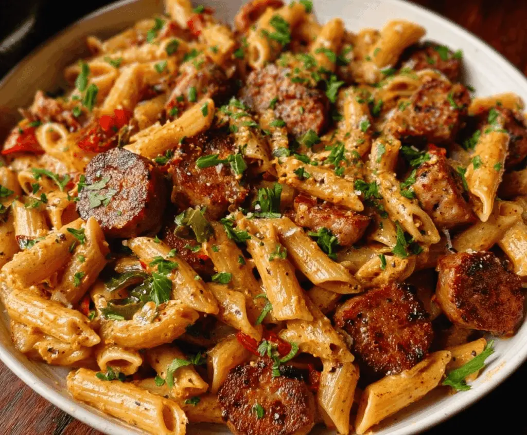 Creamy Cajun Sausage Pasta Recipe