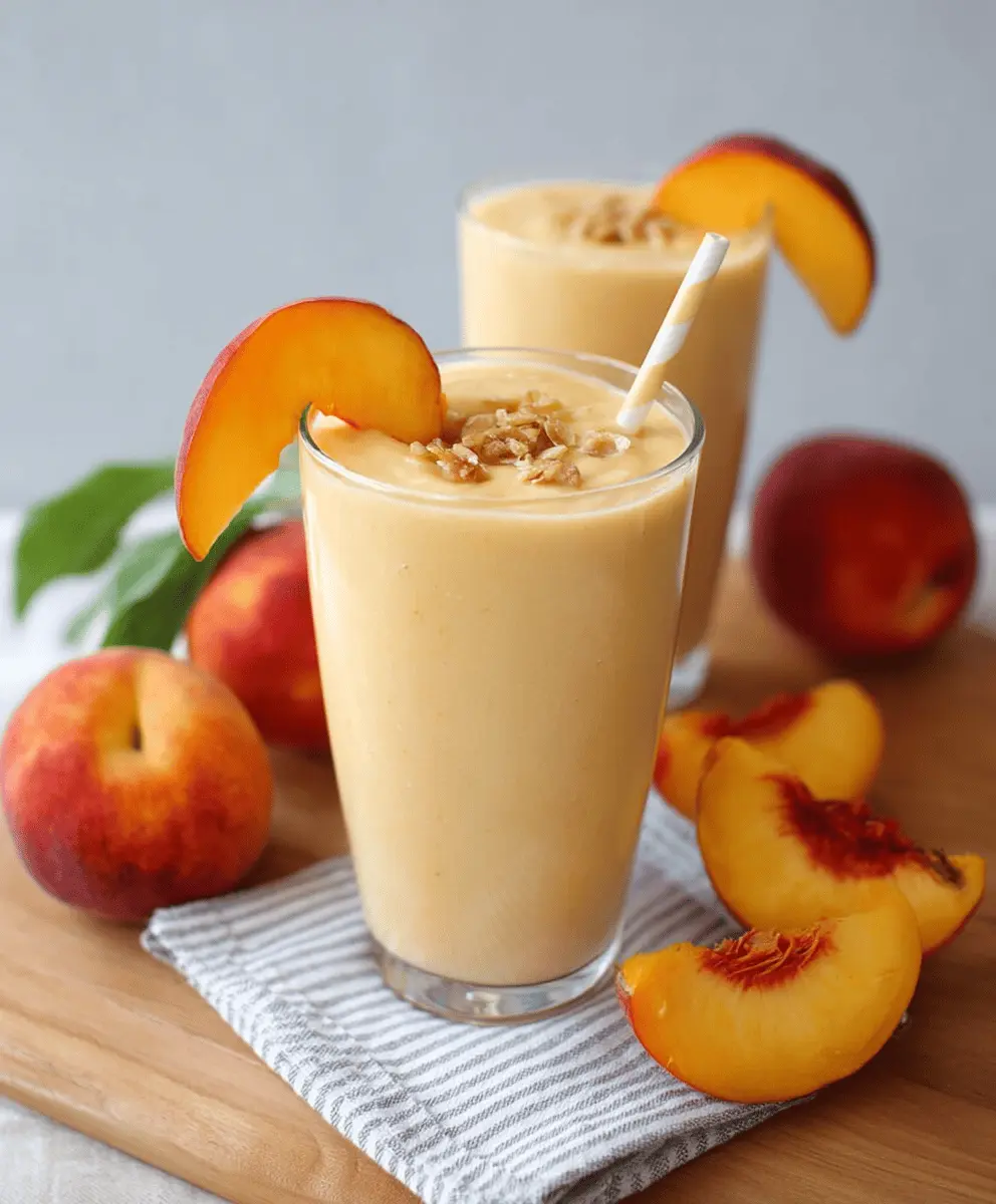 This Is The Most Delicious Peach Smoothie Recipe!