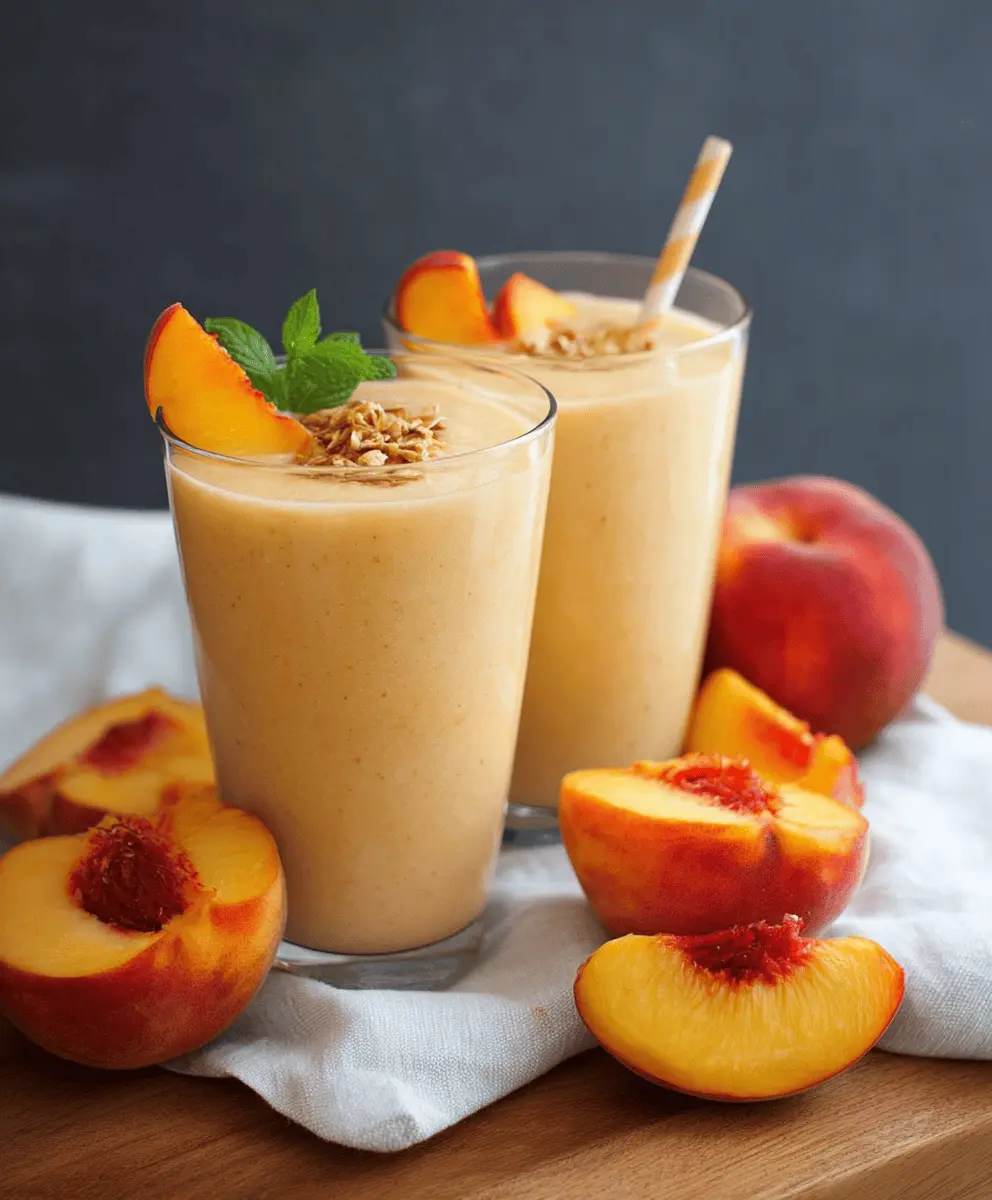 This Is The Most Delicious Peach Smoothie Recipe!