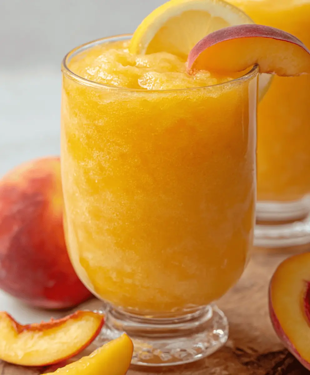 Peach Lemonade Slush Recipe
