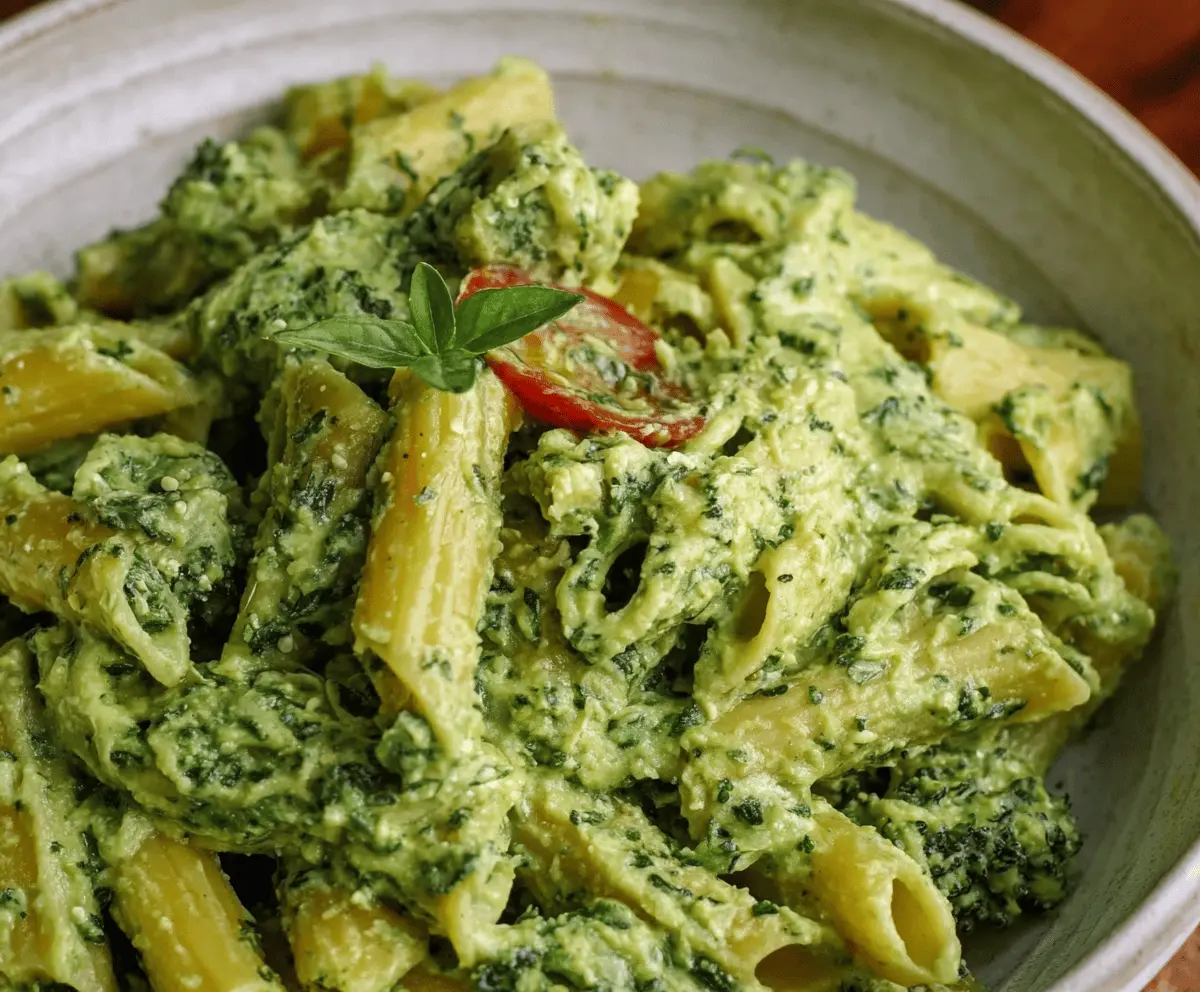 Vegan Avocado Pesto Pasta
