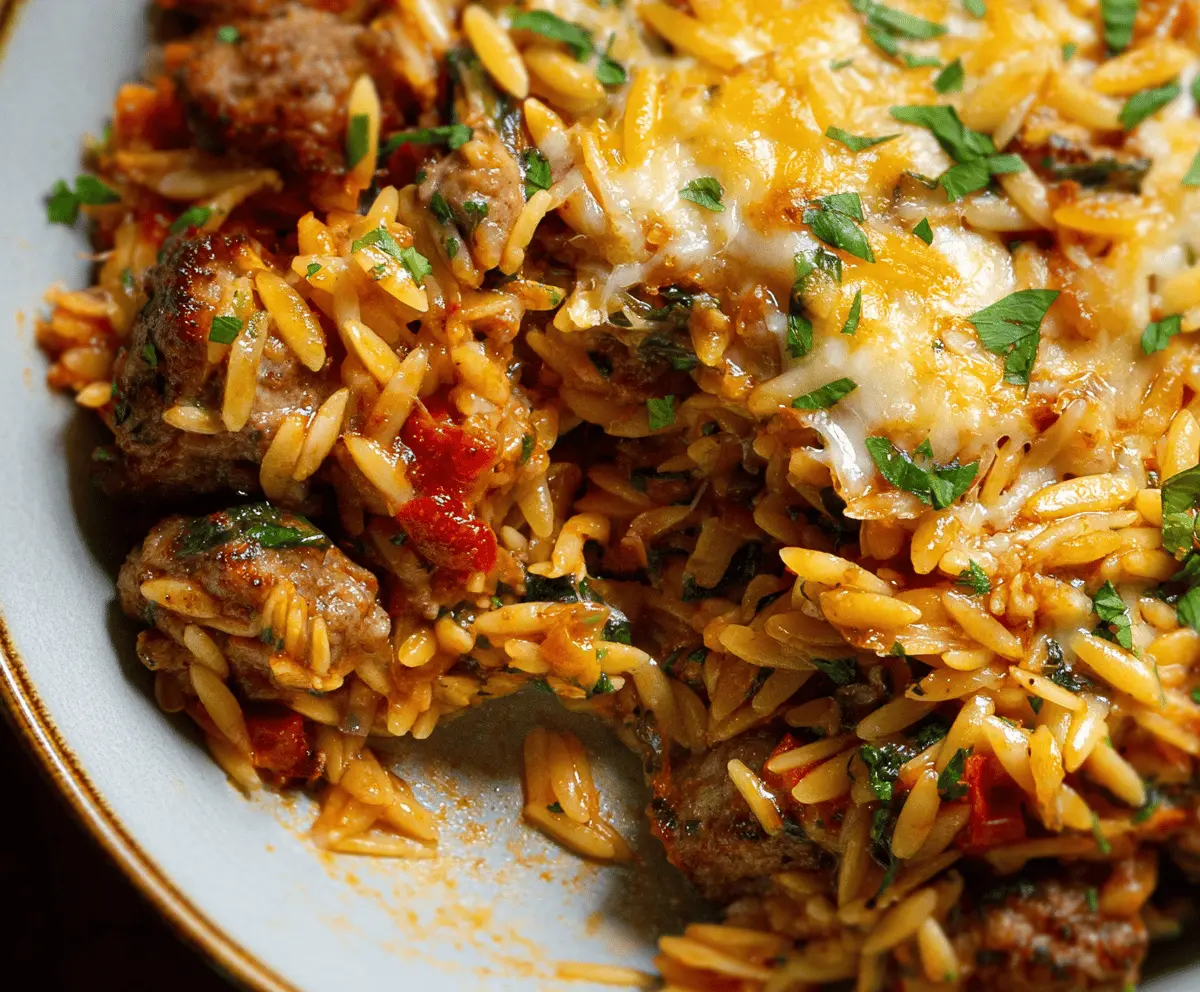 Italian Sausage Orzo