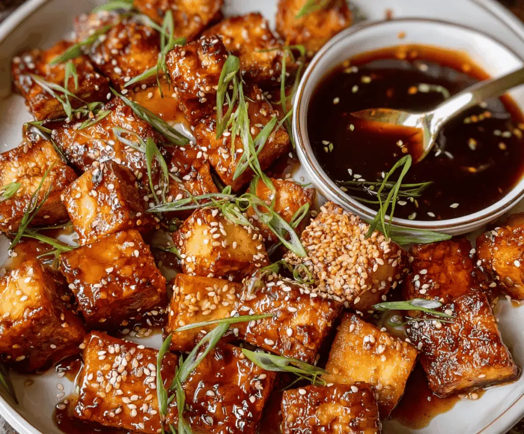 Crispy Baked Sesame Tofu