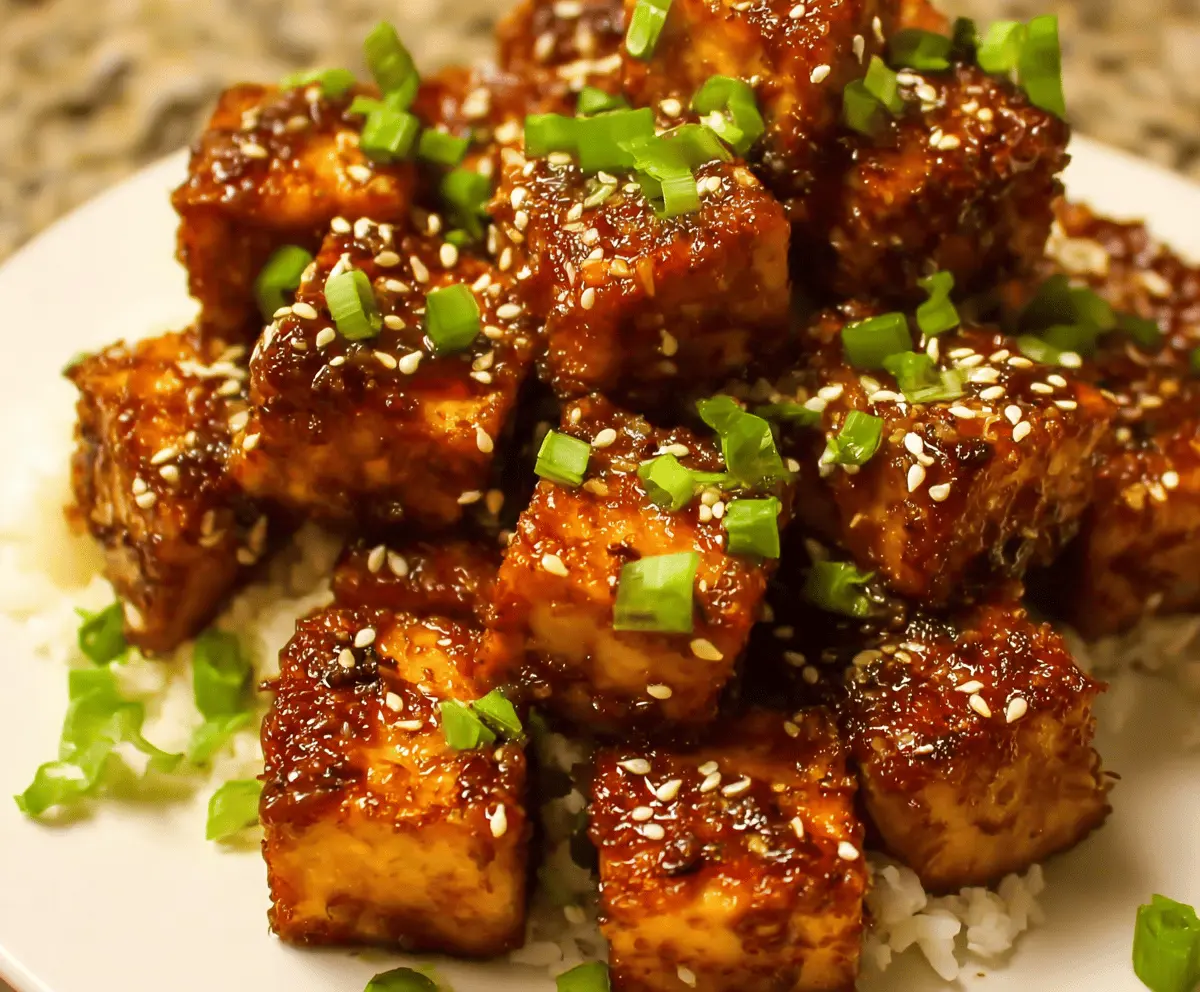 Crispy Baked Sesame Tofu