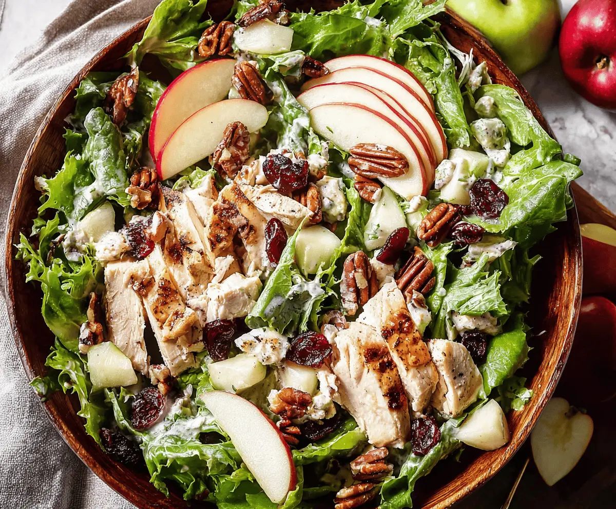 Apple pecan chicken salad