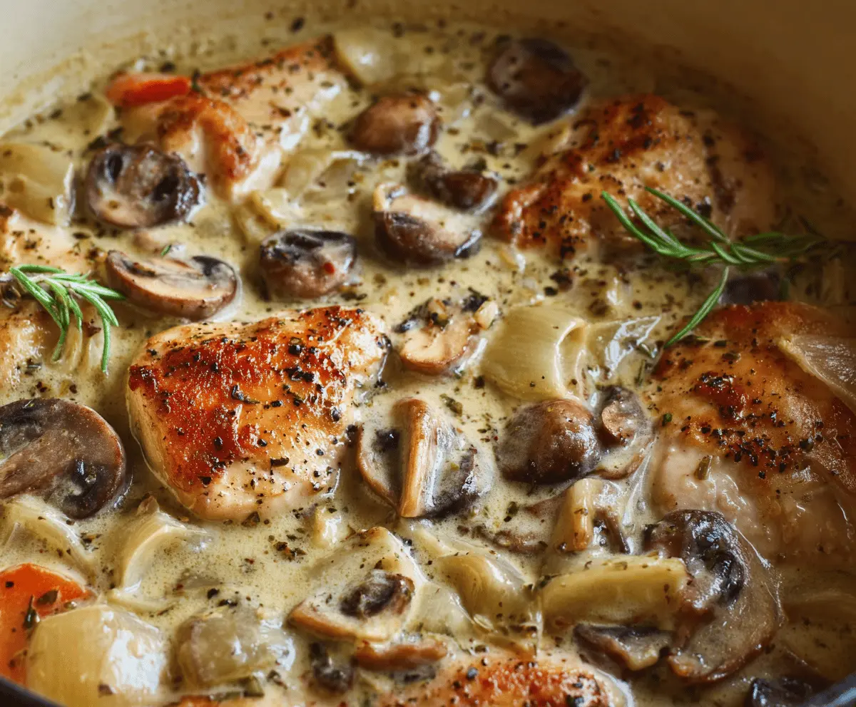 Creamy Chicken and Mushroom Stew