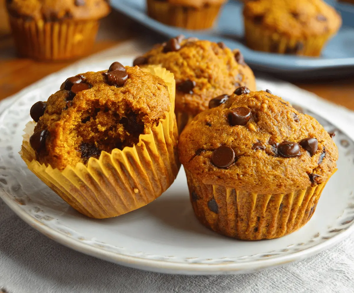 Pumpkin Chocolate Chip Muffins