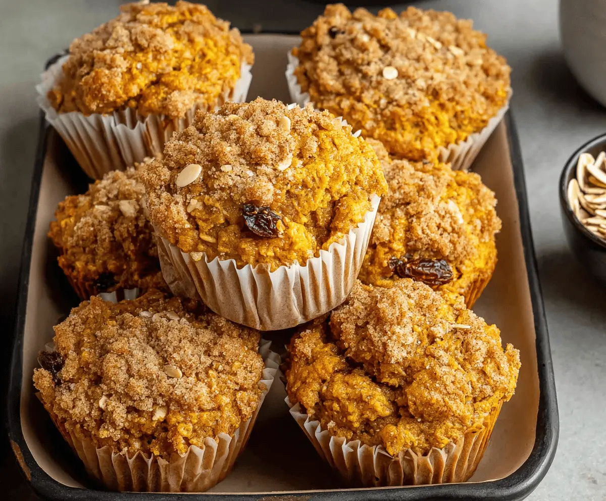 Pumpkin Oatmeal Muffins
