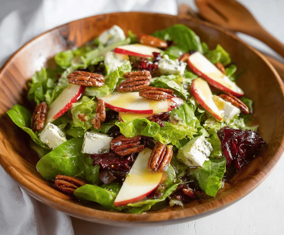TikTok Apple Goat Cheese Pecan Salad