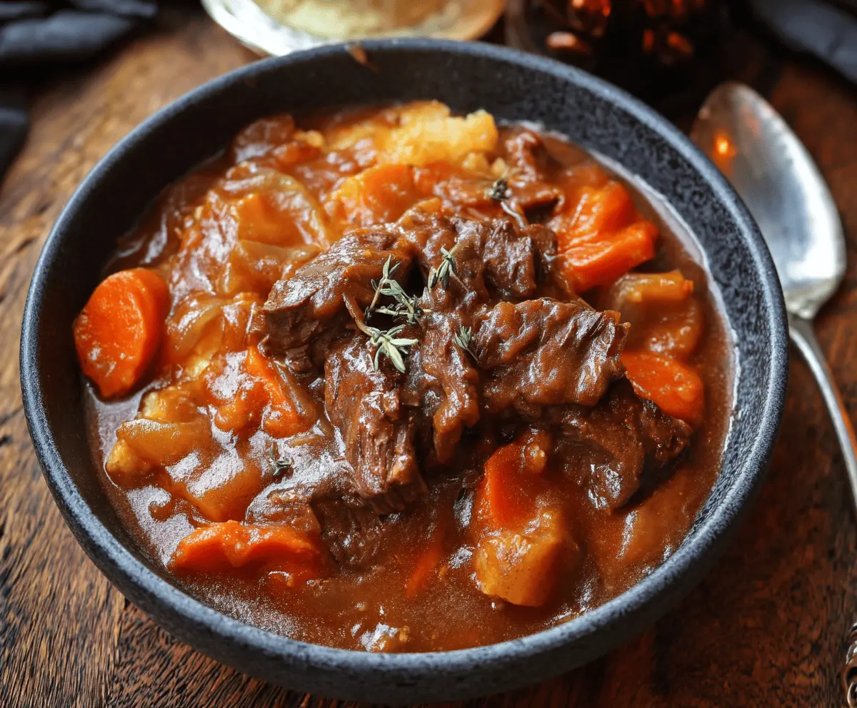 Witches Cauldron Beef Stew