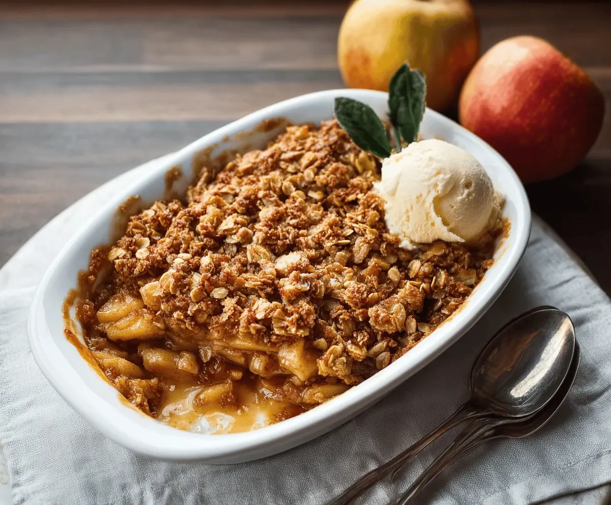 Apple Crisp with Oat Streusel 