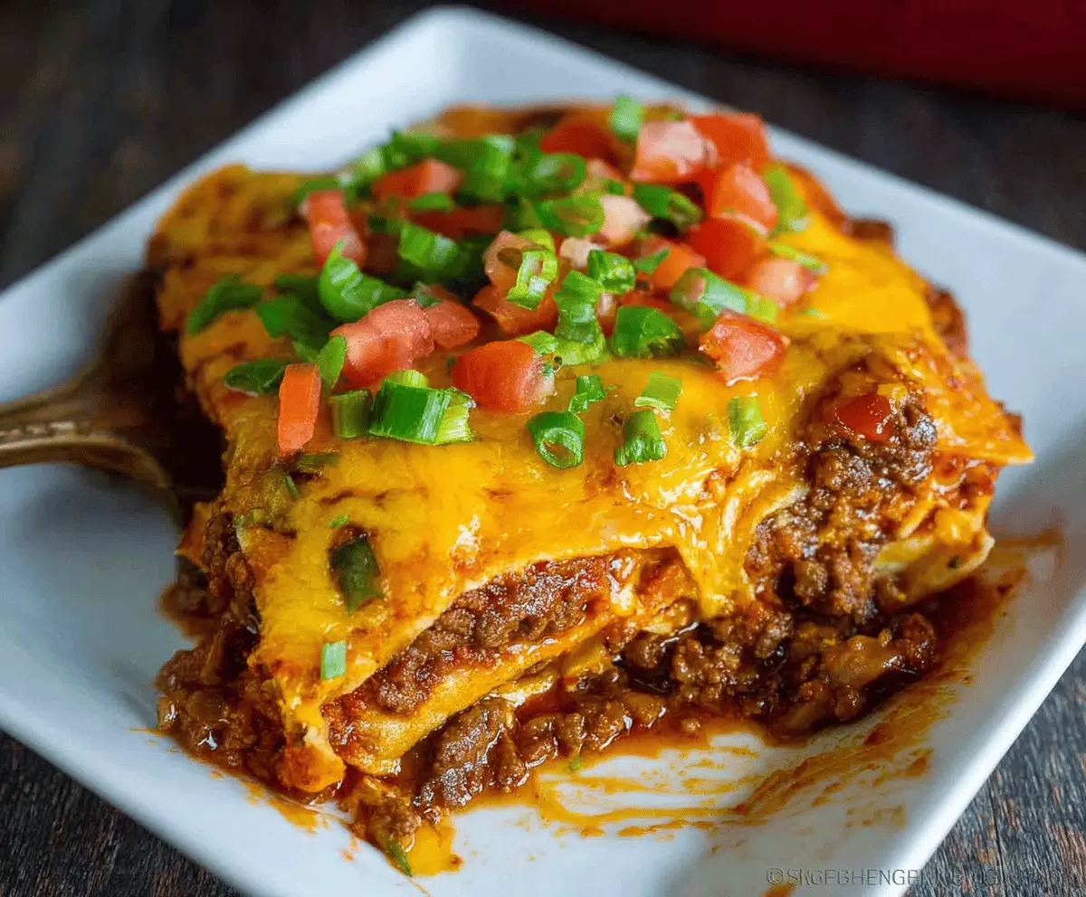 Beef Enchilada Casserole