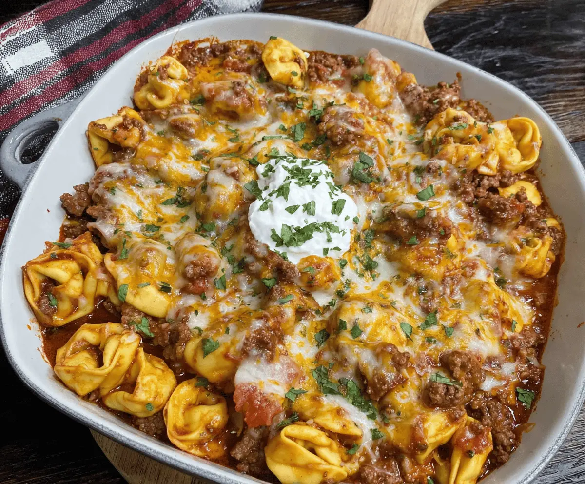 Beef Enchilada Tortellini 