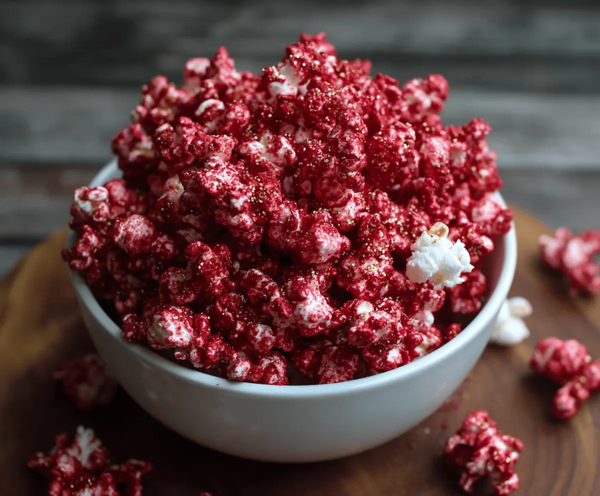 Bloody Red Velvet Popcorn