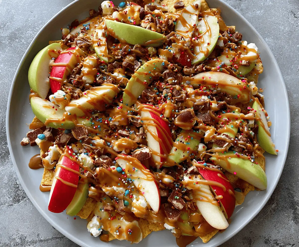Caramel Apple Nachos