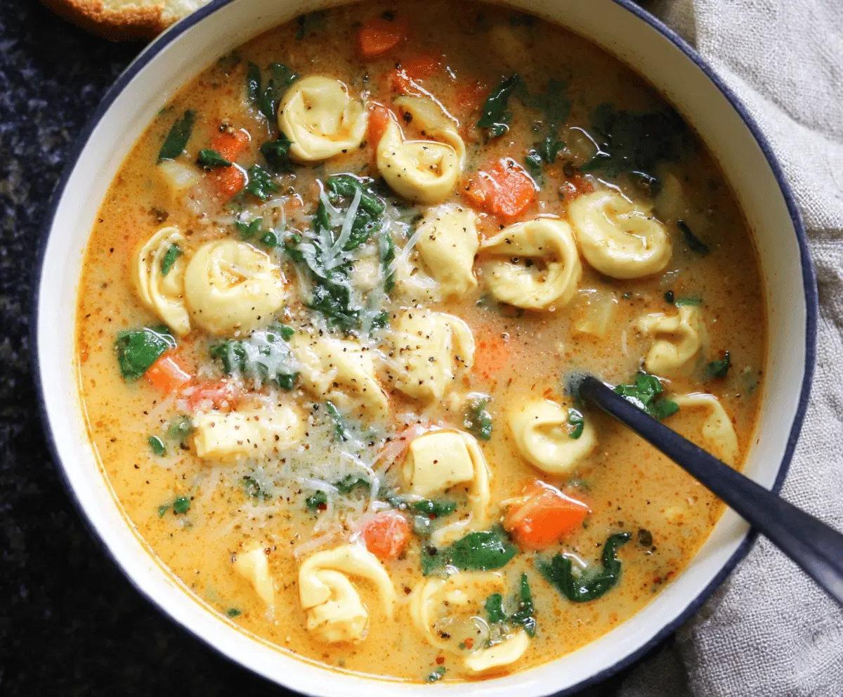 Cheese Tortellini Soup