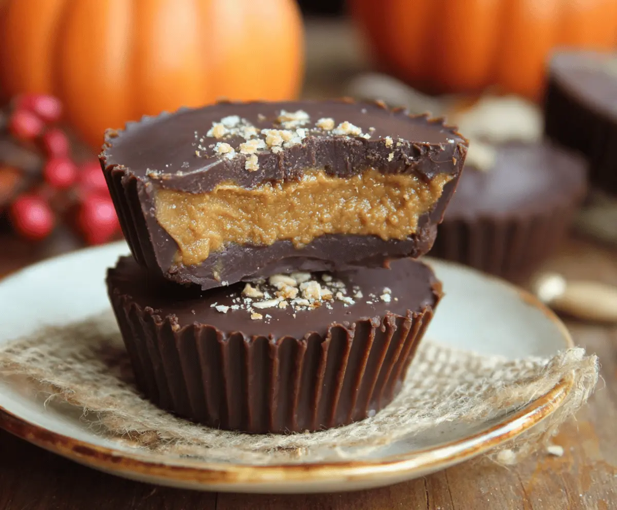 Dairy Free Chocolate Pumpkin Butter Cups