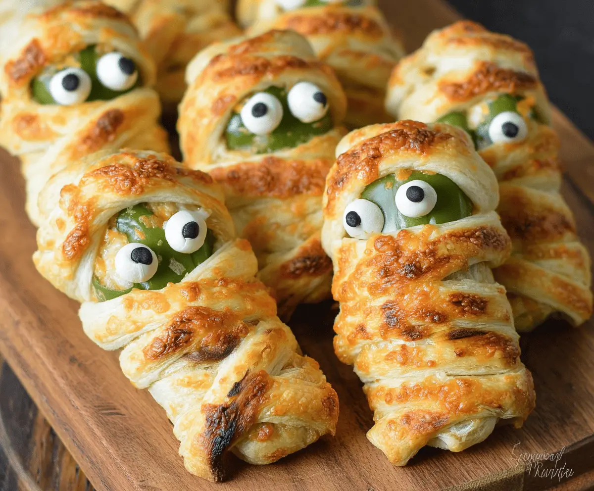 Spooky Halloween Jalapeño Popper Mummies Recipe
