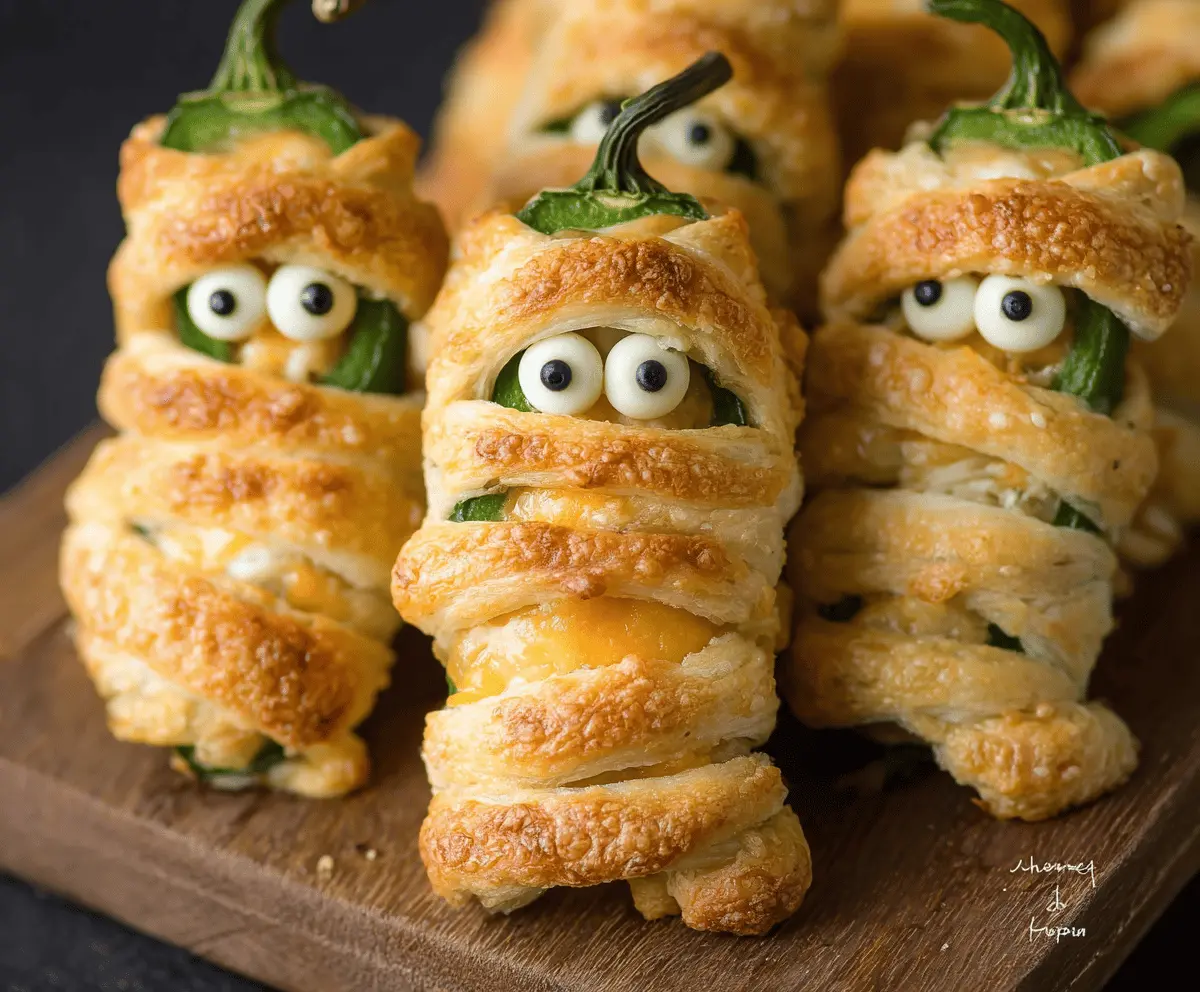 Spooky Halloween Jalapeño Popper Mummies Recipe