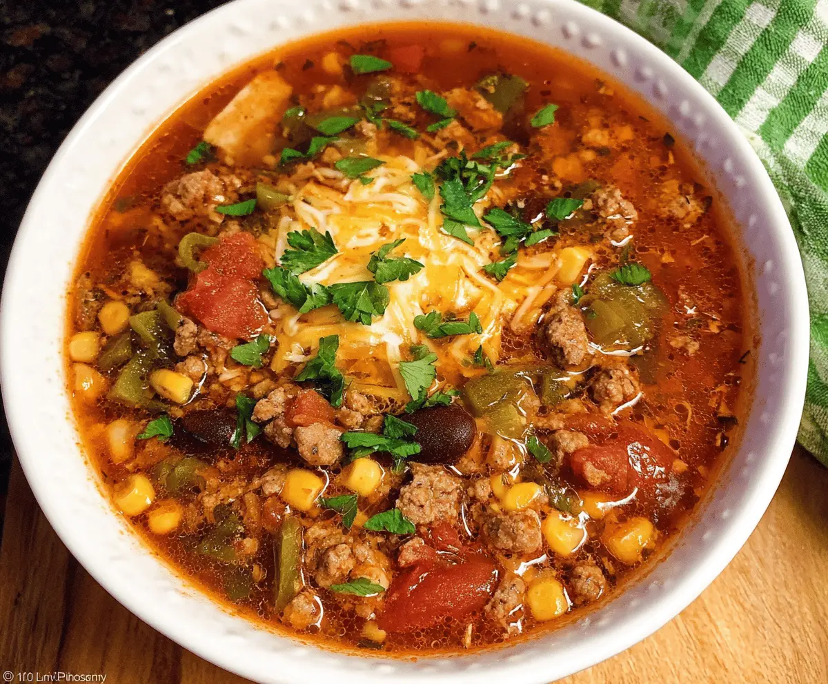 Instant Pot Loaded Taco Soup
