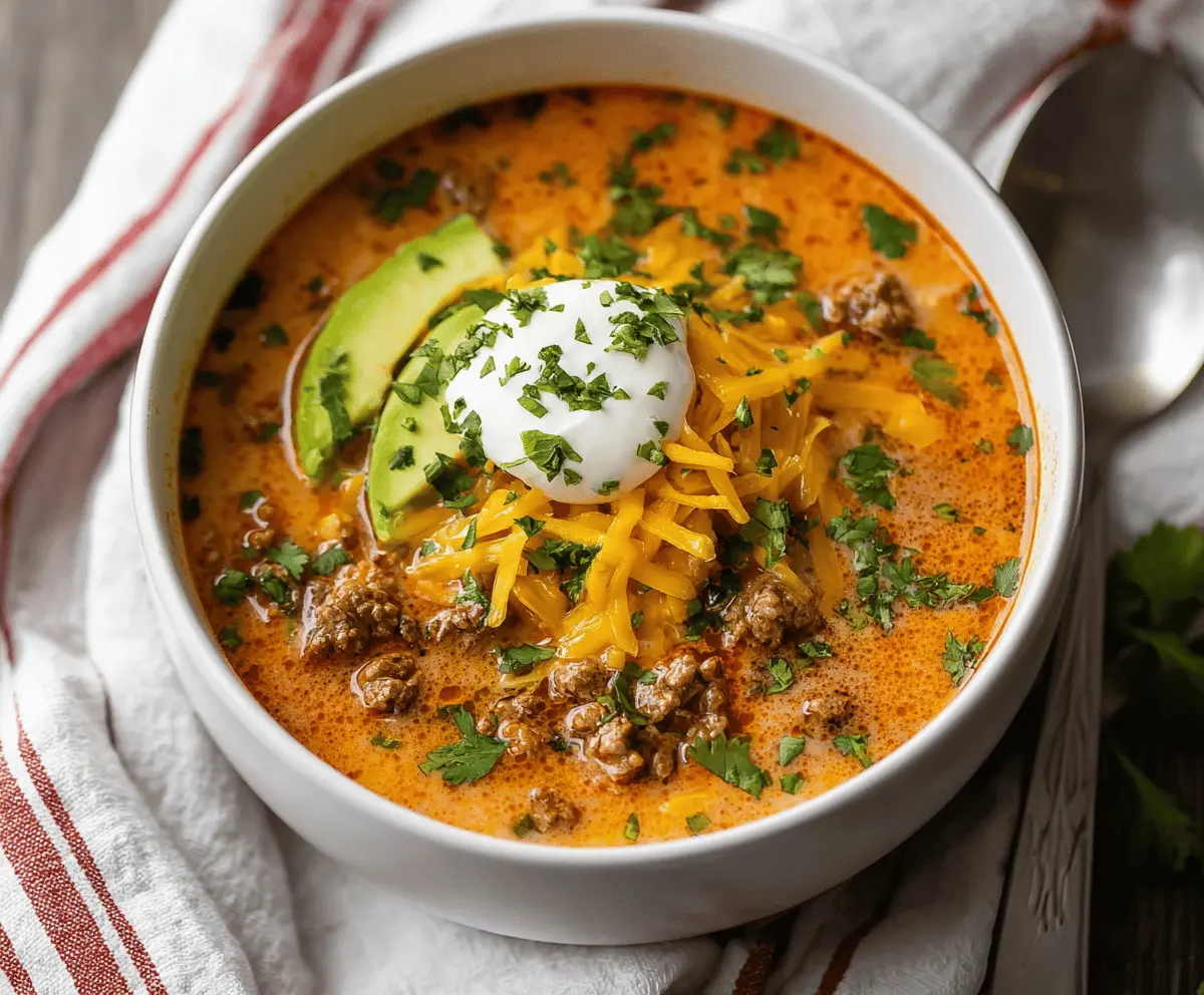 Keto Taco Soup