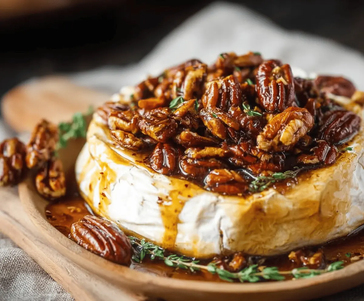 Maple Pecan Baked Brie
