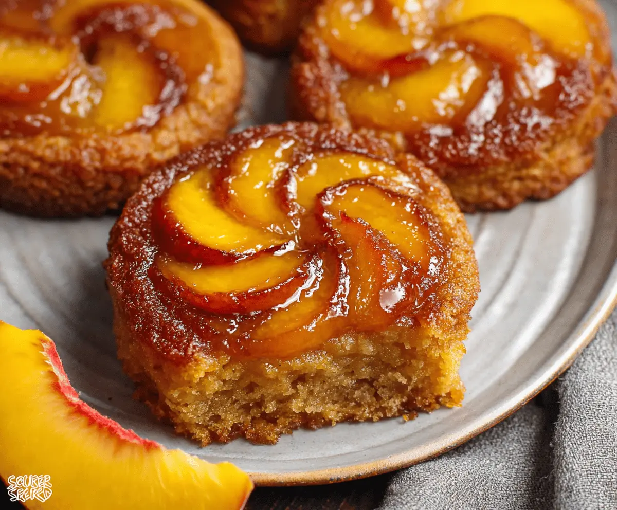 Peach Upside-Down Cookies