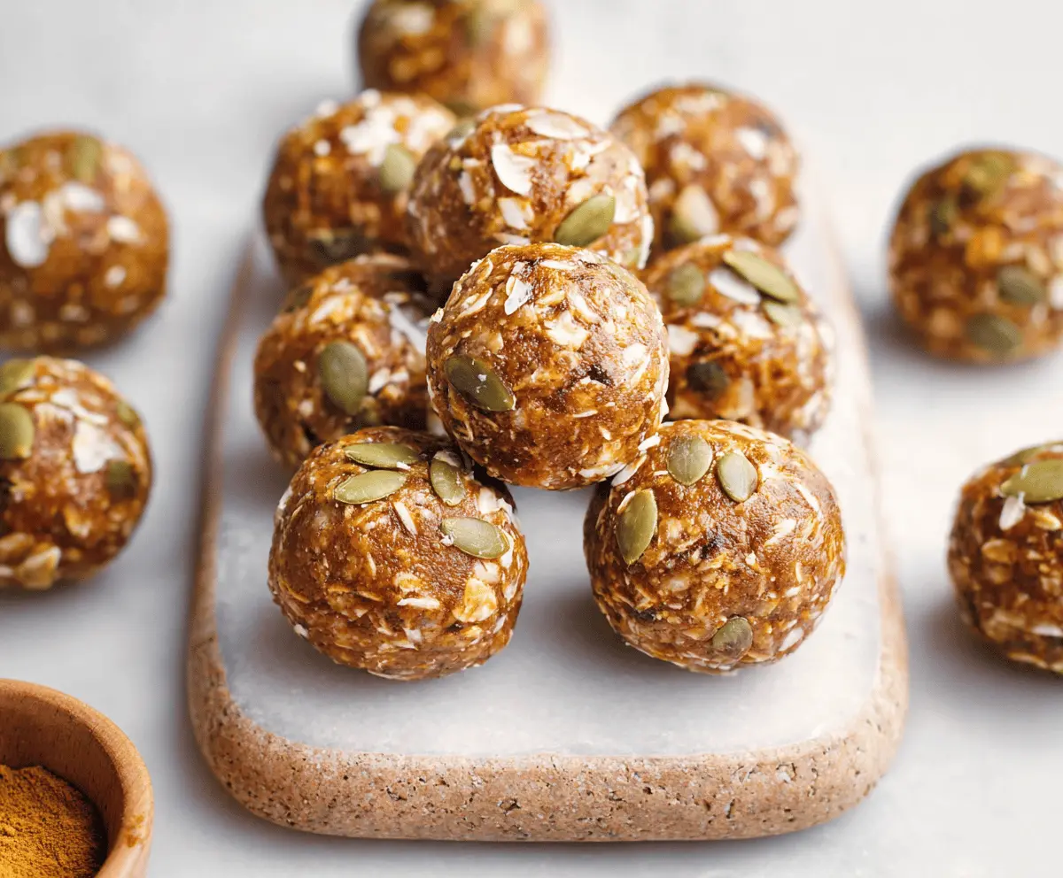 Pumpkin Spice Energy Bites
