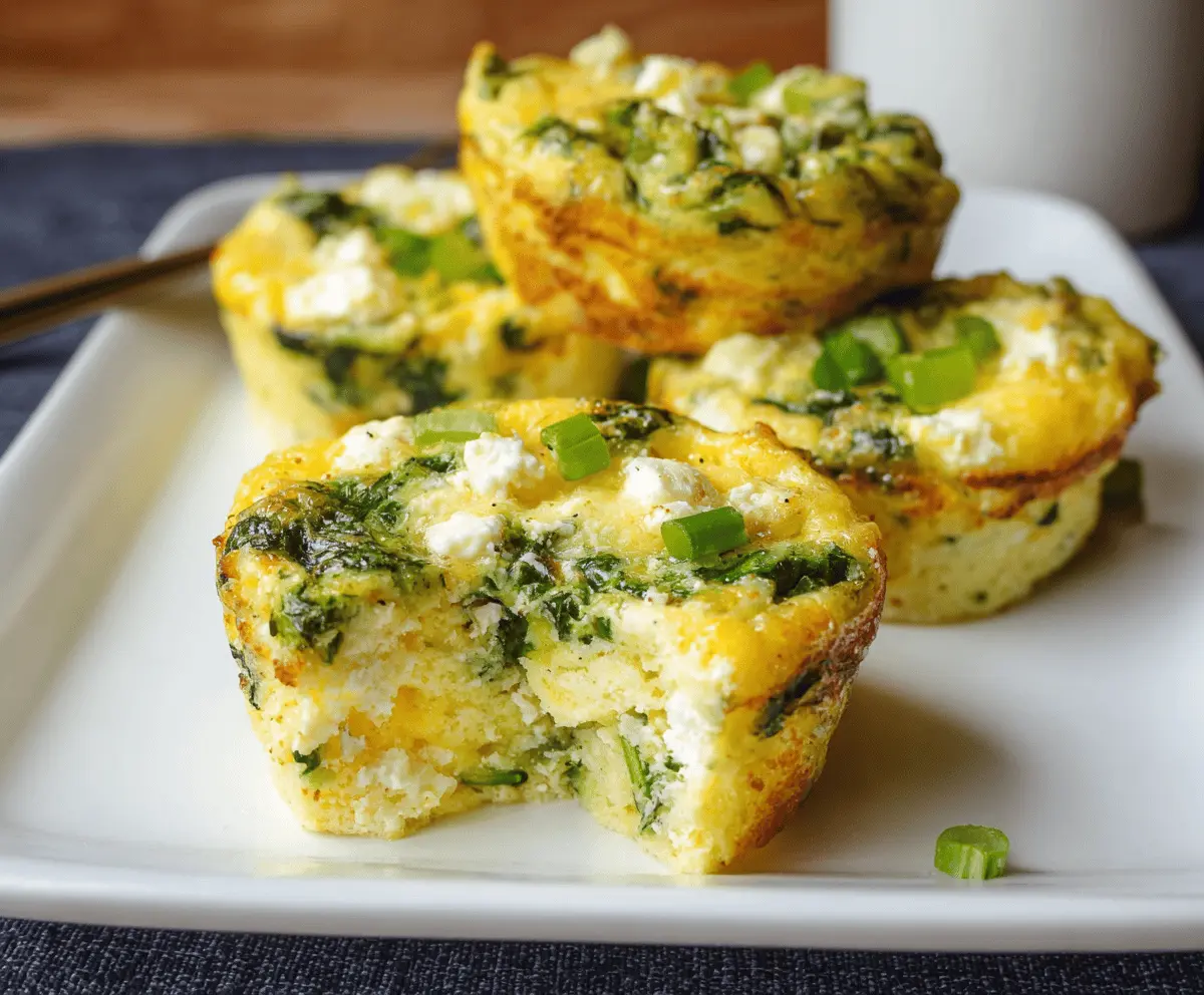 Savory Spinach and Feta Egg Muffins