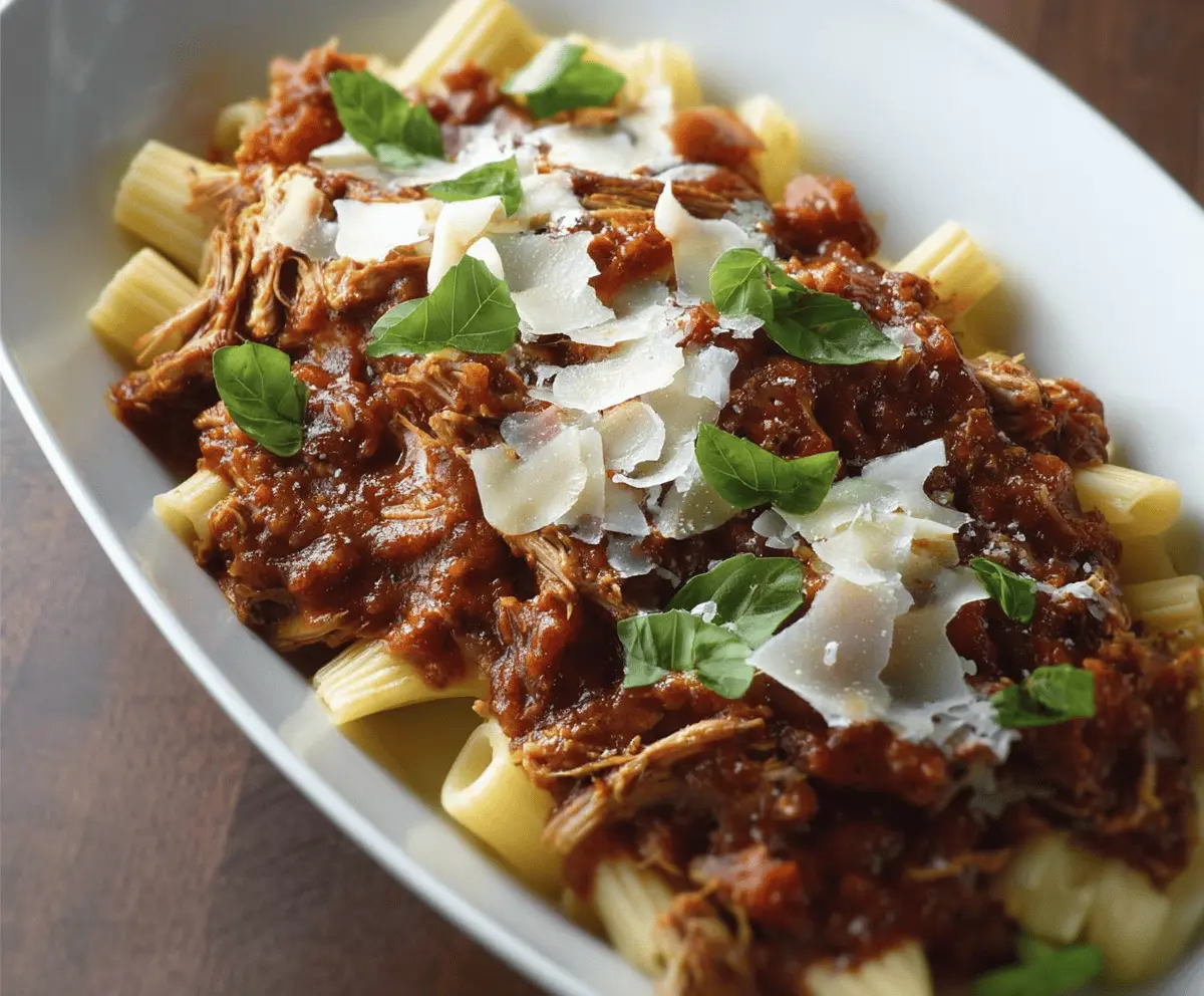 Easy Slow Cooker Pork Ragu Recipe – Tender & Flavorful