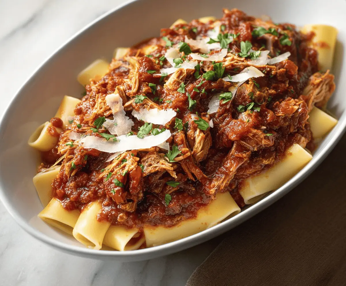 Easy Slow Cooker Pork Ragu Recipe – Tender & Flavorful