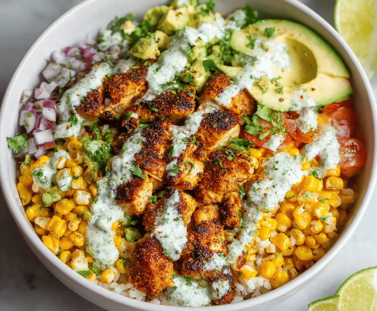 Street Corn Chicken Bowl Recipe