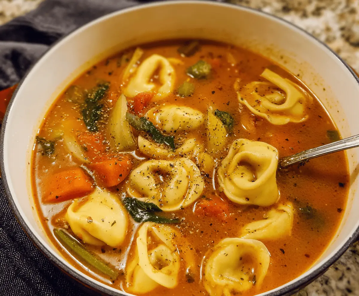 Easy Vegetable Tortellini Soup Recipe for Cozy Meals