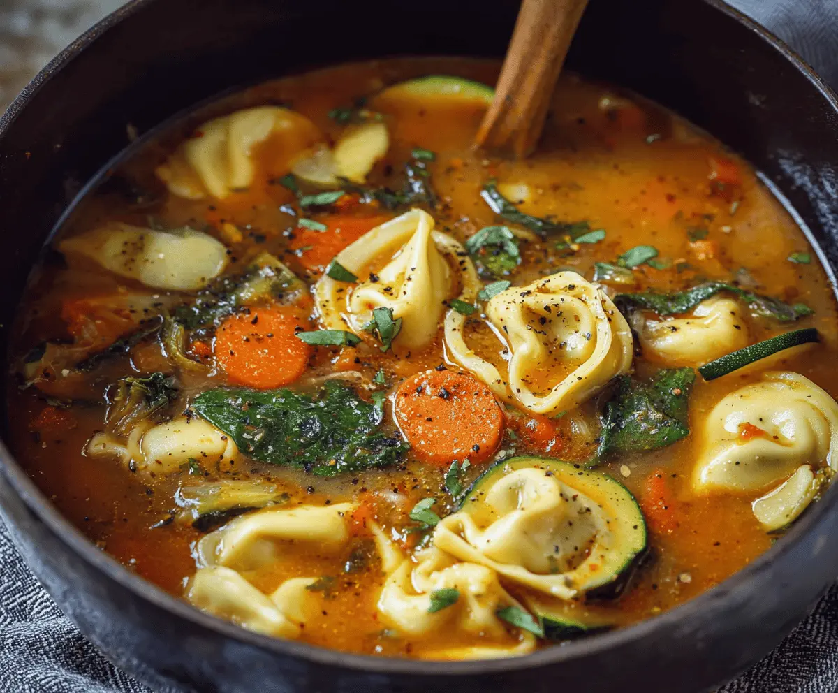 Easy Vegetable Tortellini Soup Recipe for Cozy Meals