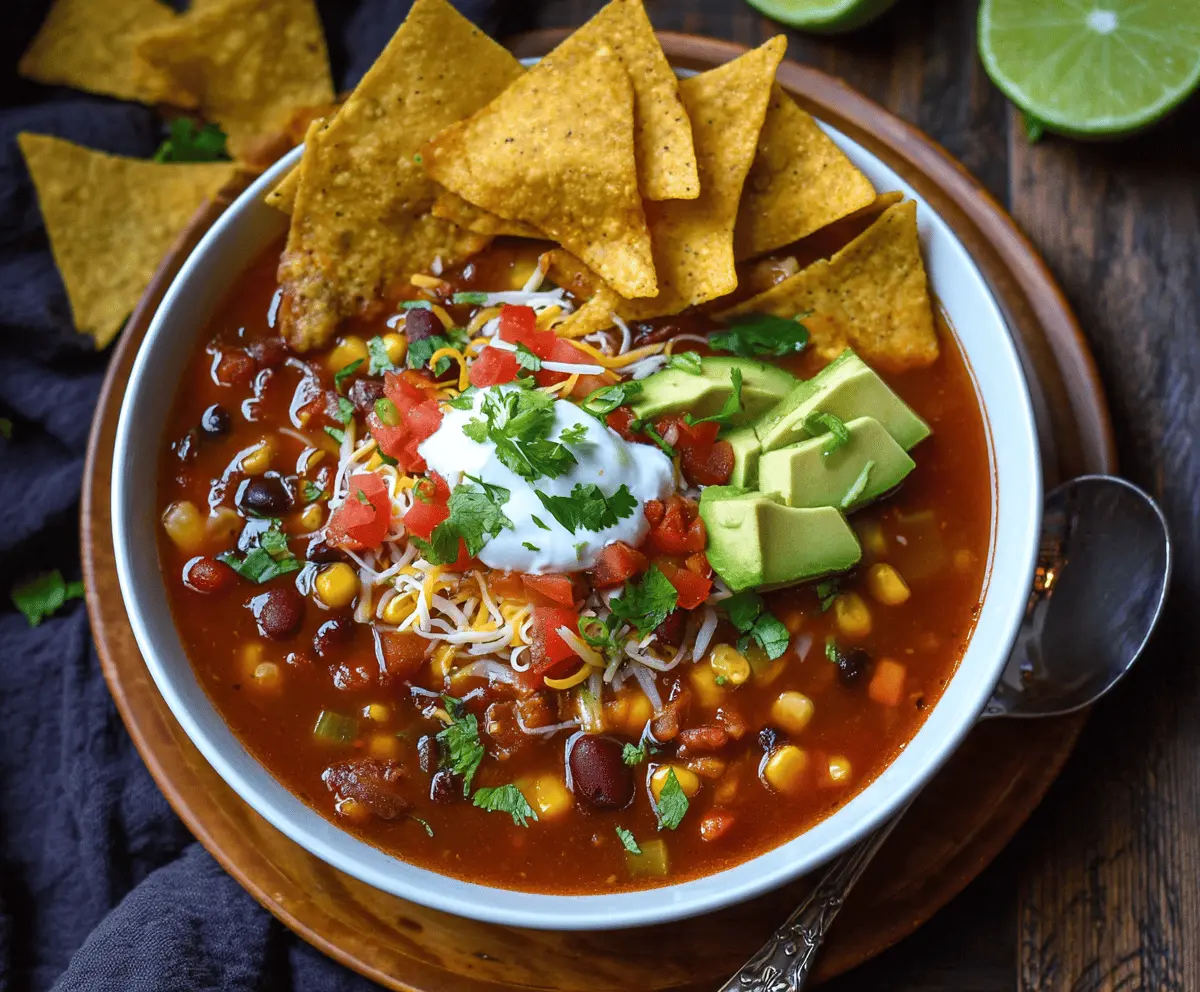 Vegetarian Taco Soup