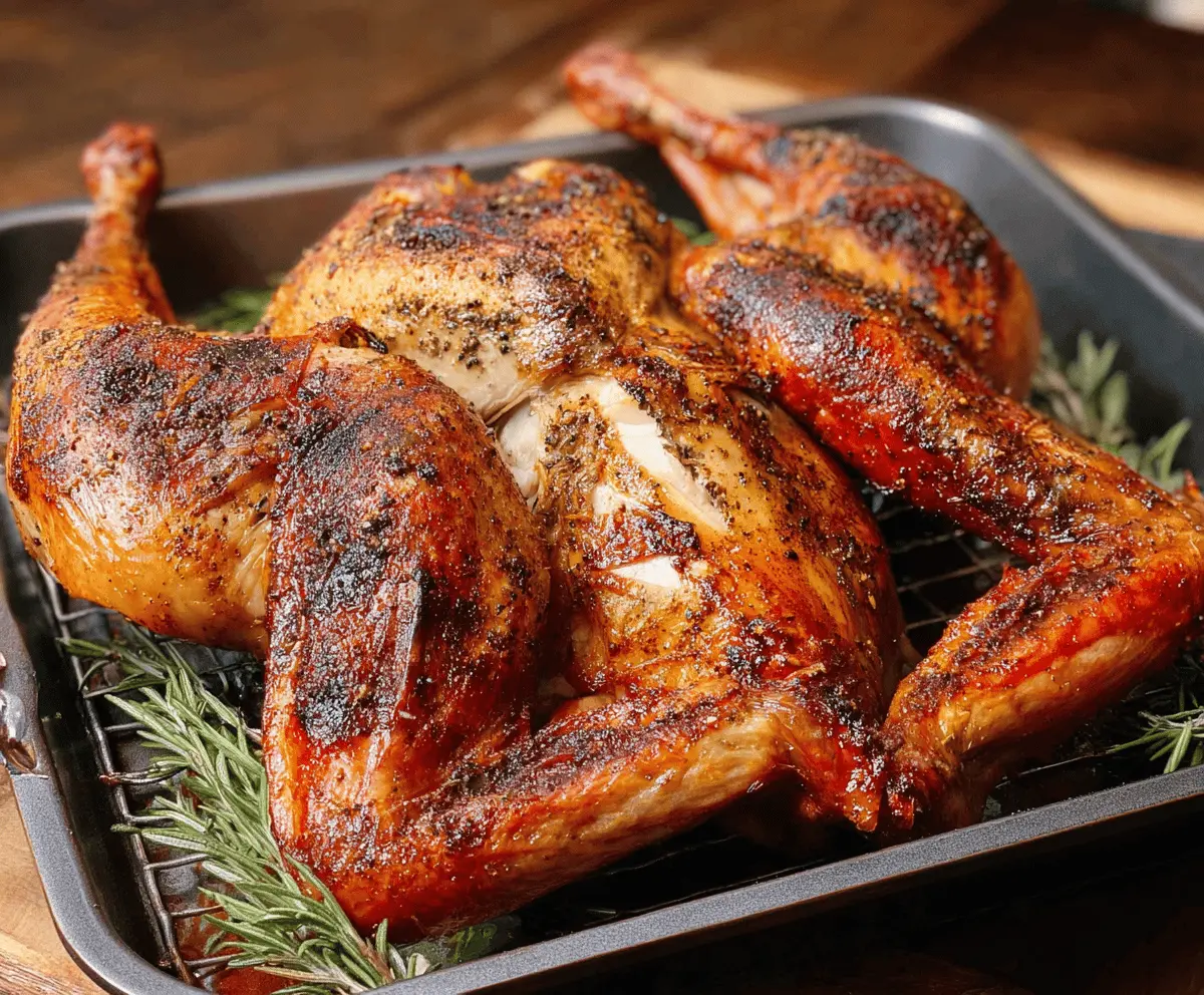 Crispy Spatchcock Turkey Recipe for Thanksgiving Dinner