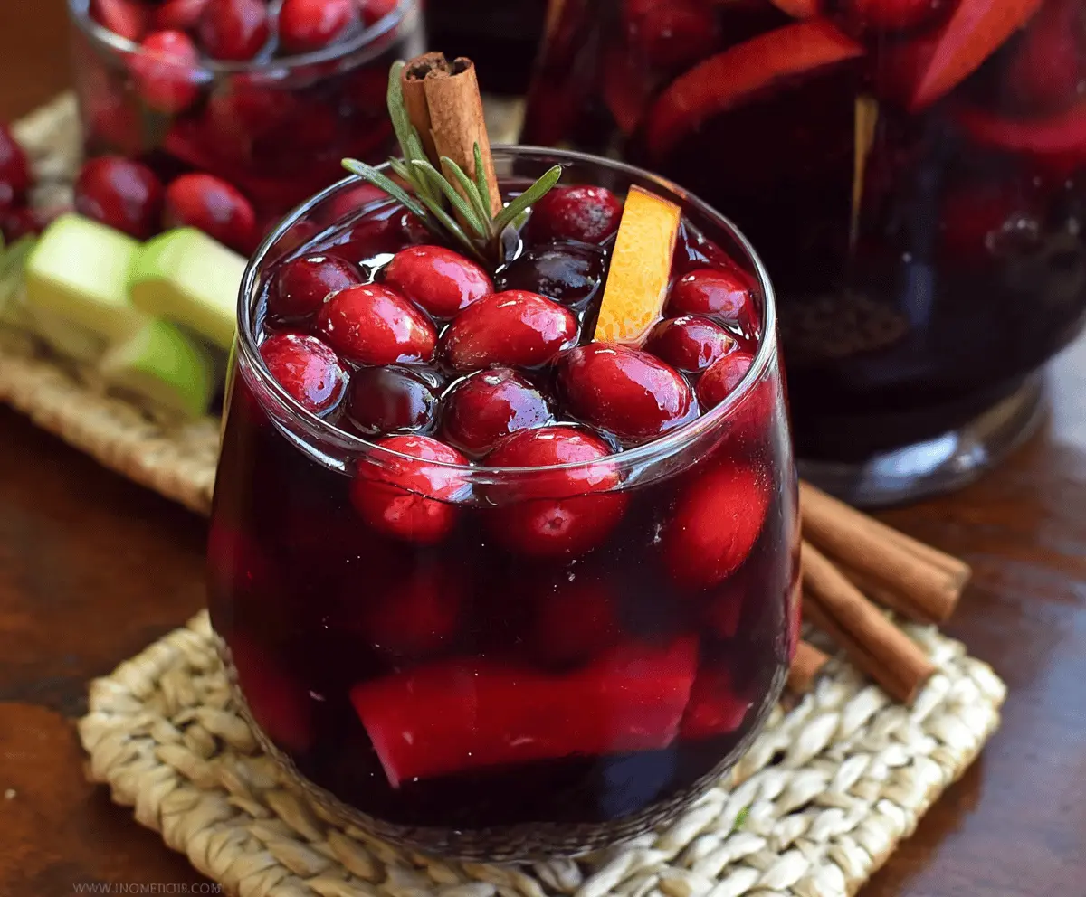Festive Cranberry Sangria Recipe for Thanksgiving Celebration