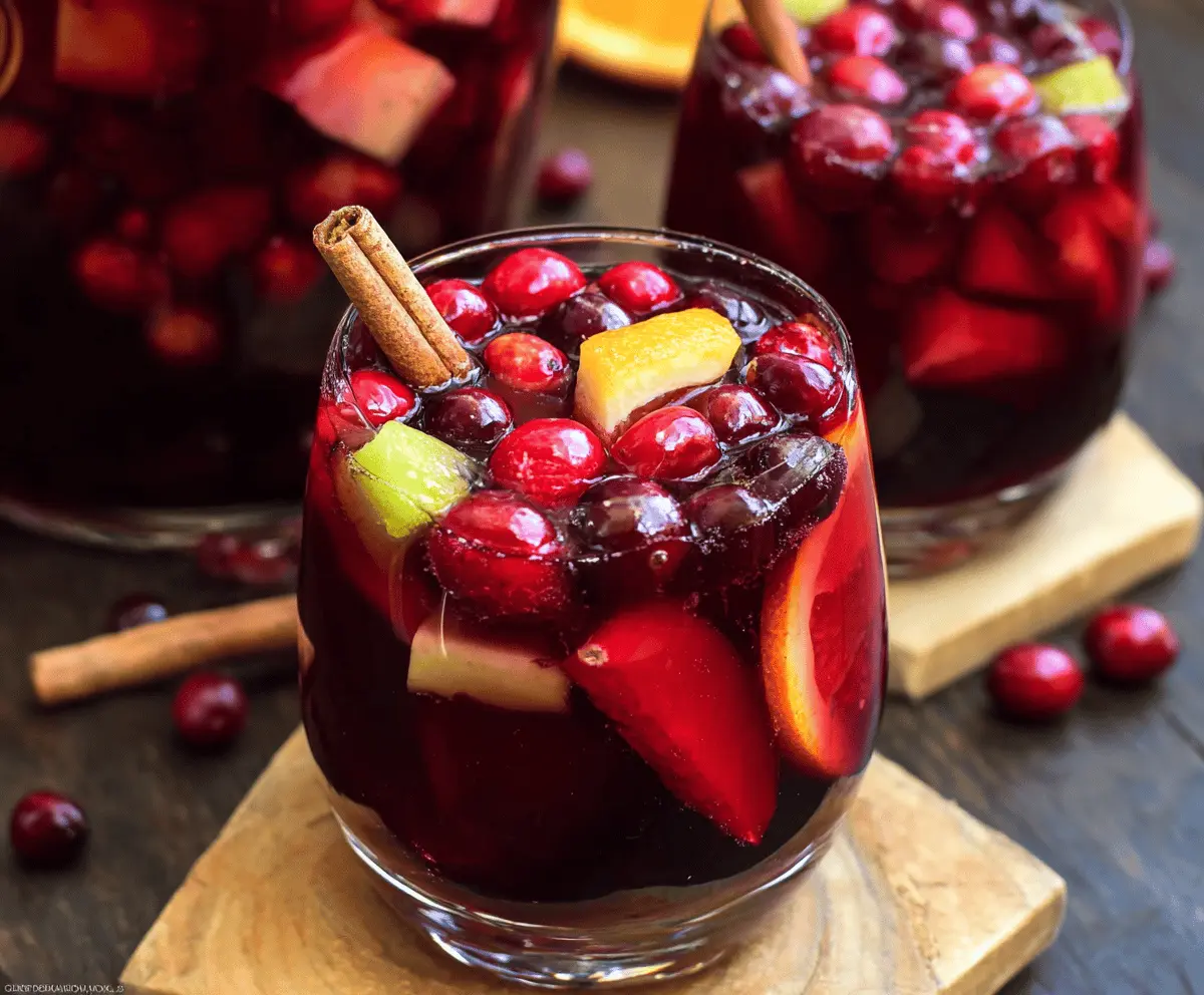 Festive Cranberry Sangria Recipe for Thanksgiving Celebration